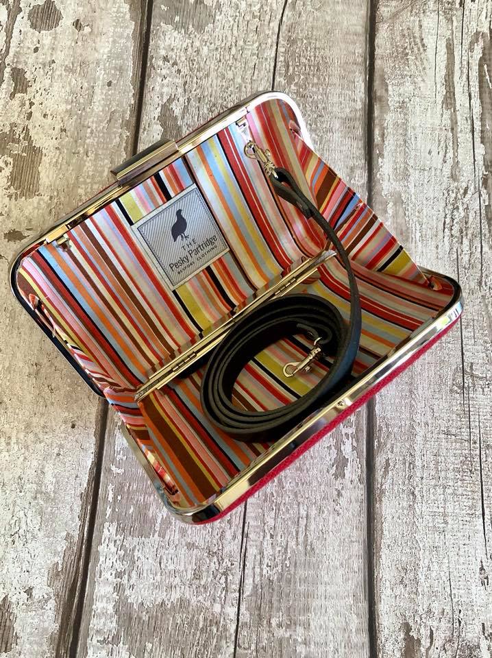 Tweed Clutch- Pink Plaid main image 1